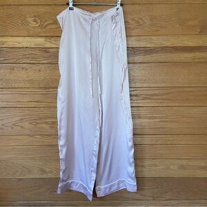Papinelle washable silk pink elastic waist pajama pants